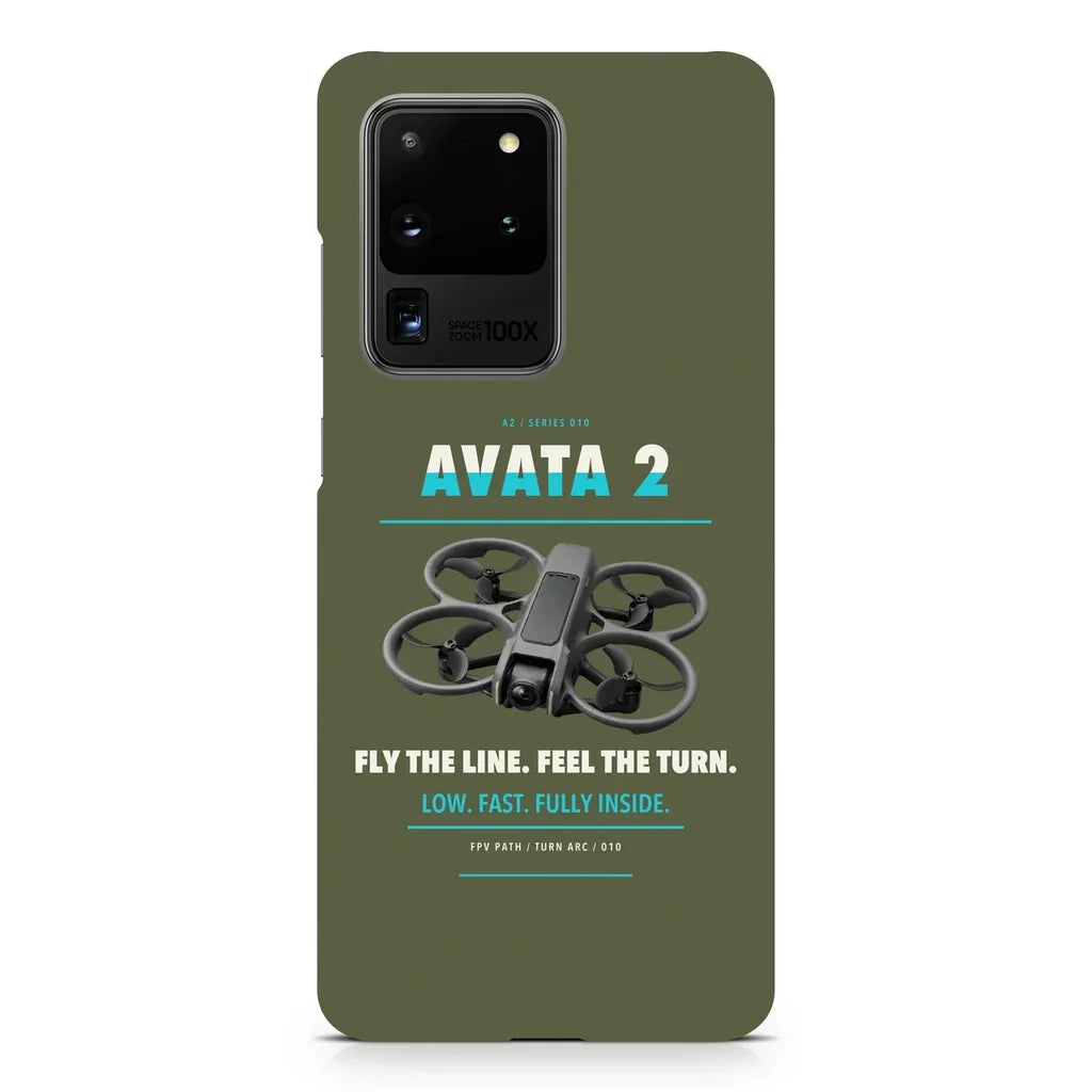 DJI Avata 2 design on samsung case - green army