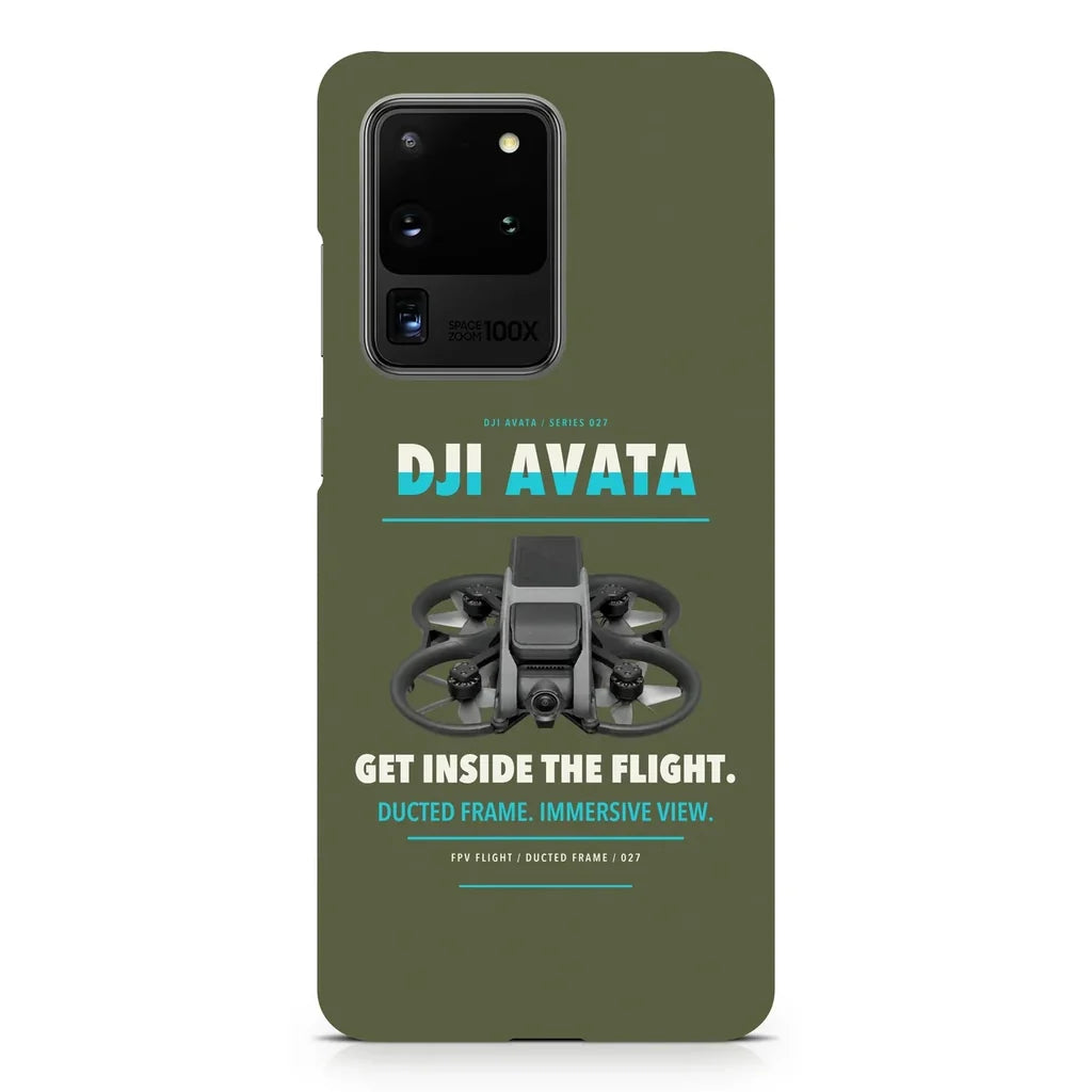 DJI Avata design on samsung case - green army