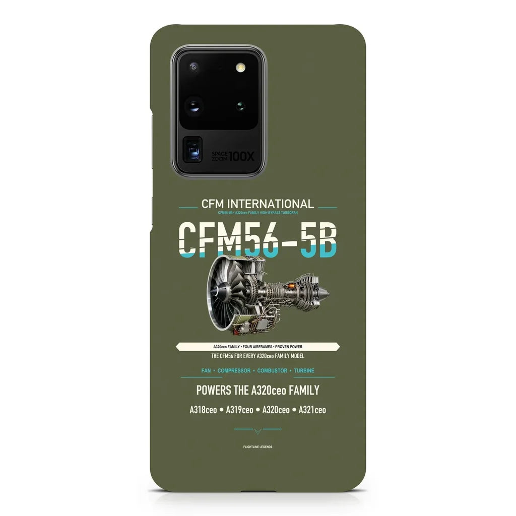 CFM56-5B design on samsung case - green army