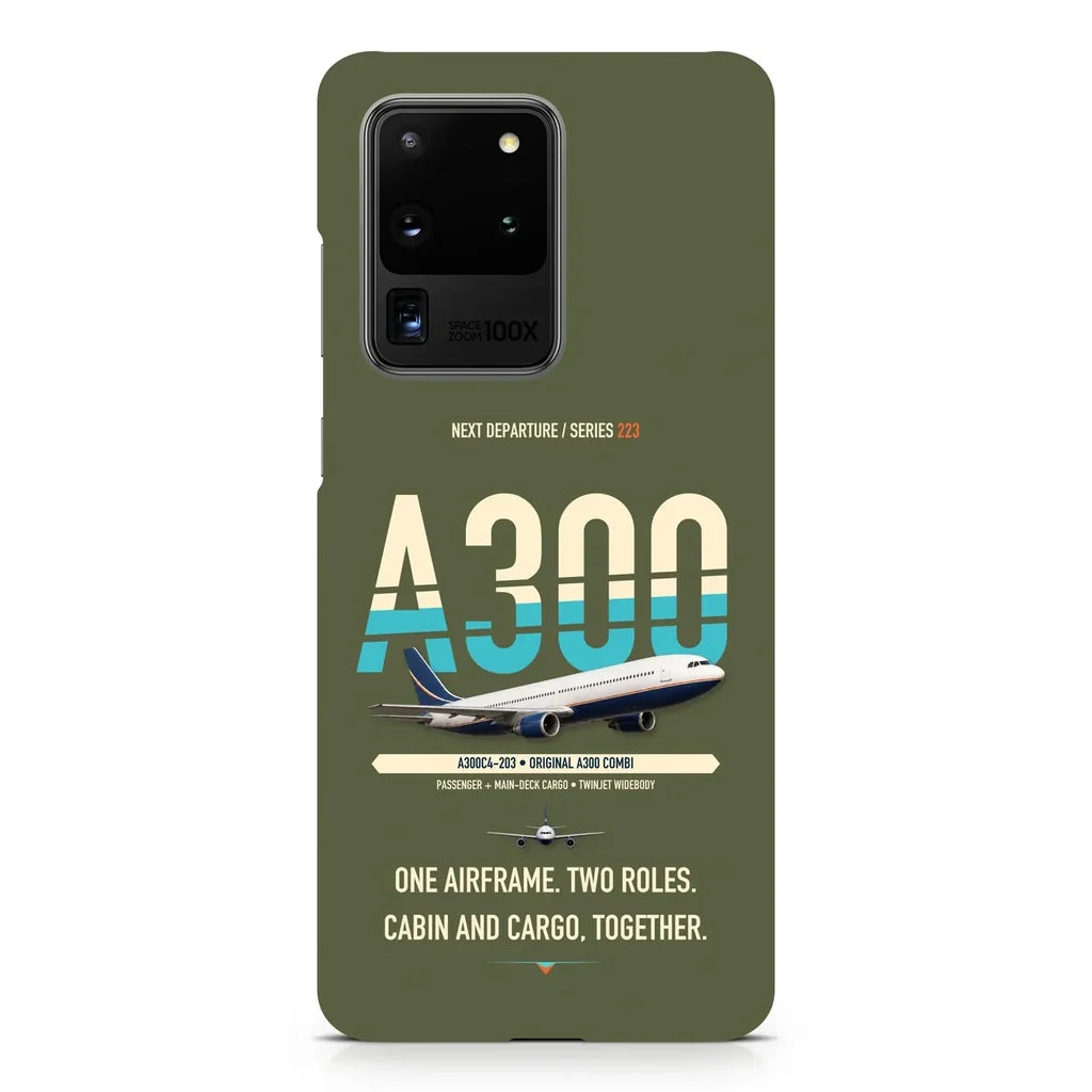 Airbus A300C4-203 design on samsung case - green army