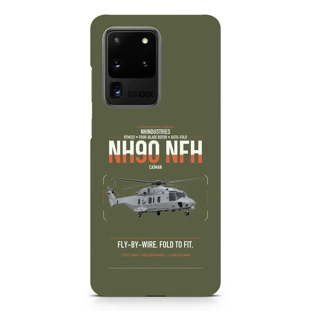 NHIndustries NH90 NFH Caïman design on samsung case - green army