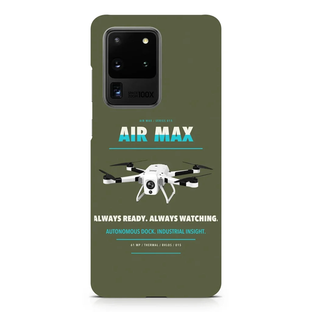 Percepto Air Max design on samsung case - green army