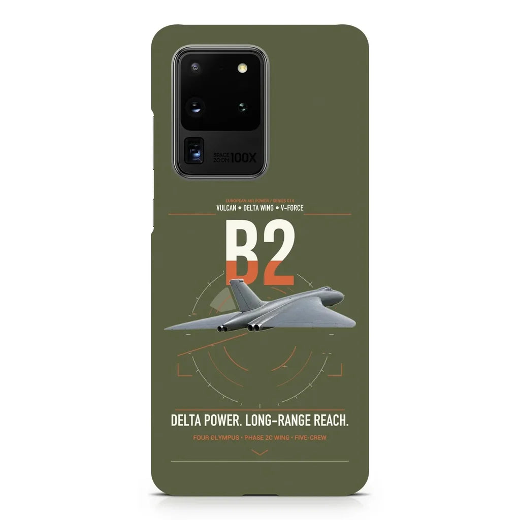 Avro Vulcan B2 design on samsung case - green army