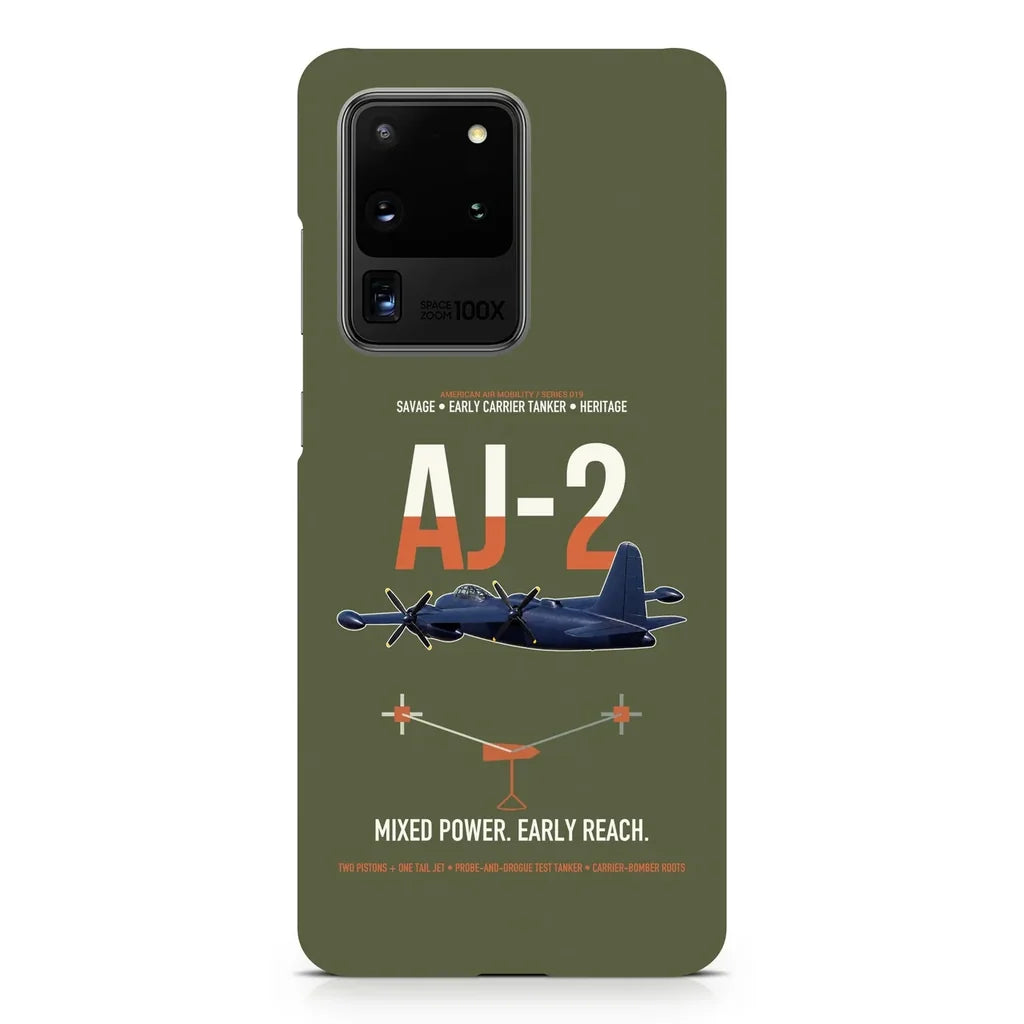 AJ-2 Savage Tanker design on samsung case - green army