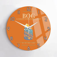 Thumbnail for Bogota El Dorado International Airport BOG Wall-Clock No-Frame - Orange