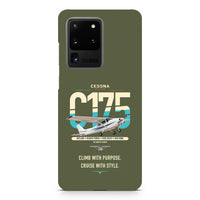 Thumbnail for Cessna 175 Skylark design on samsung case - green army