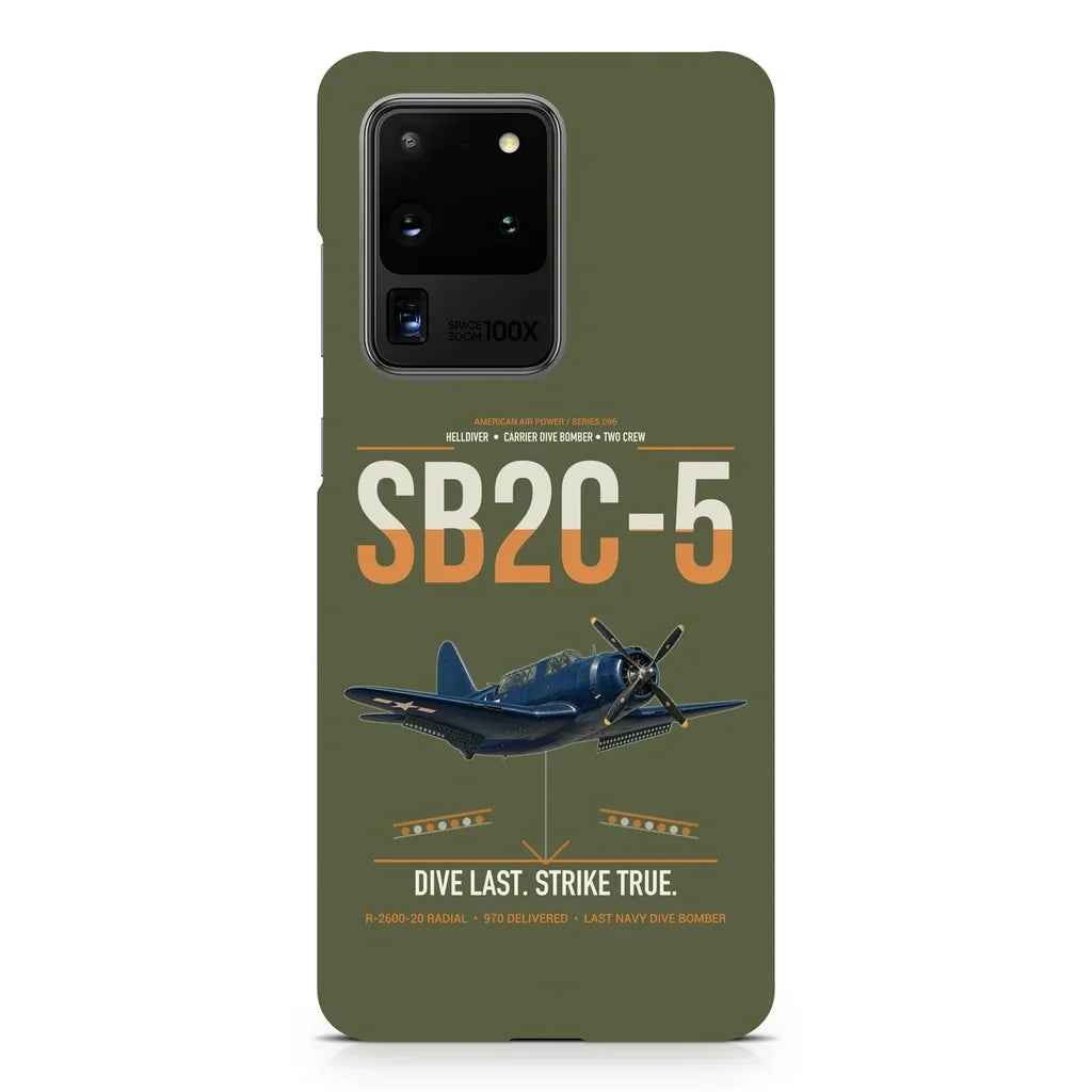 SB2C-5 Helldiver design on samsung case - green army