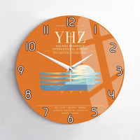 Thumbnail for Halifax Stanfield International Airport YHZ Wall-Clock No-Frame - Orange