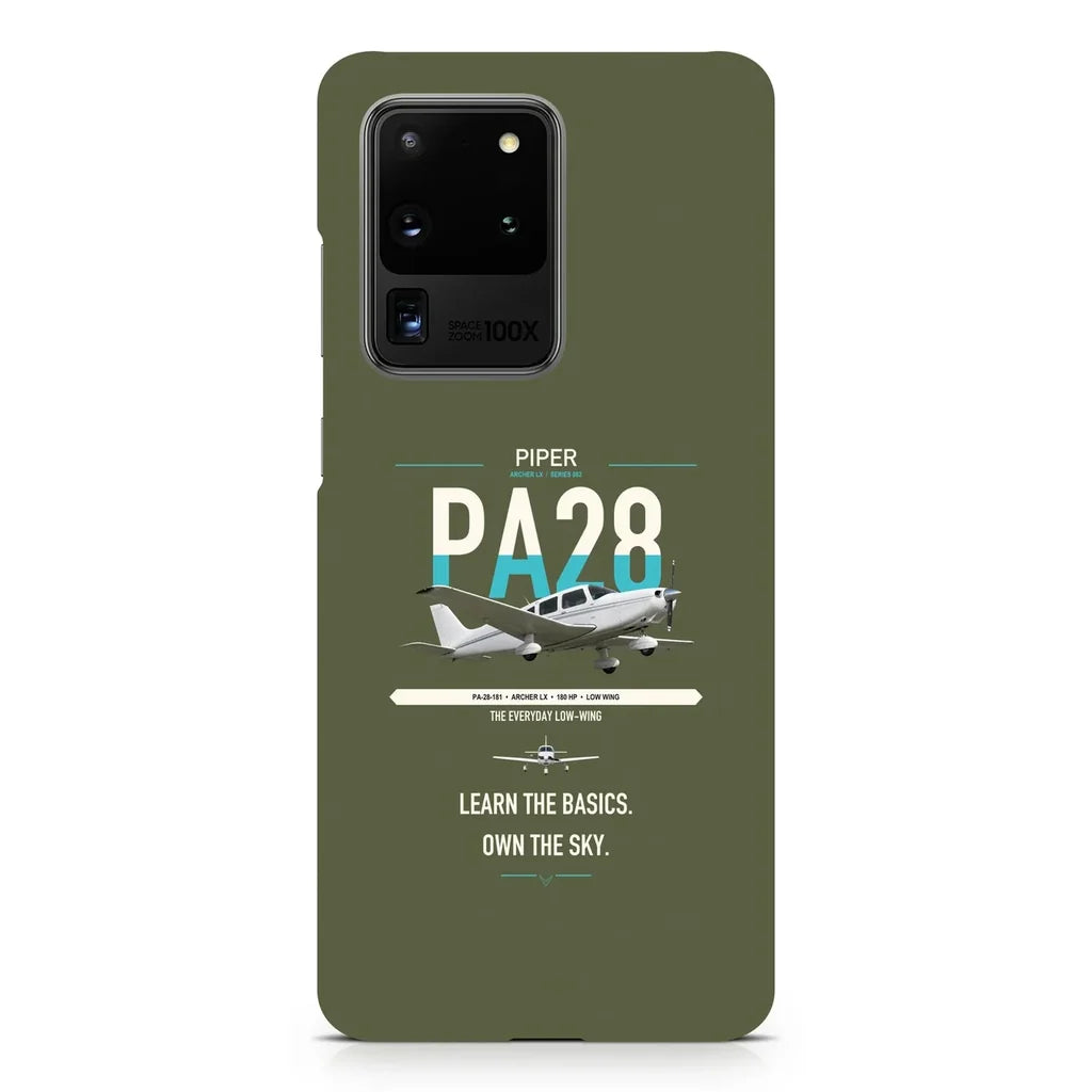 Piper PA-28-181 Archer LX design on samsung case - green army