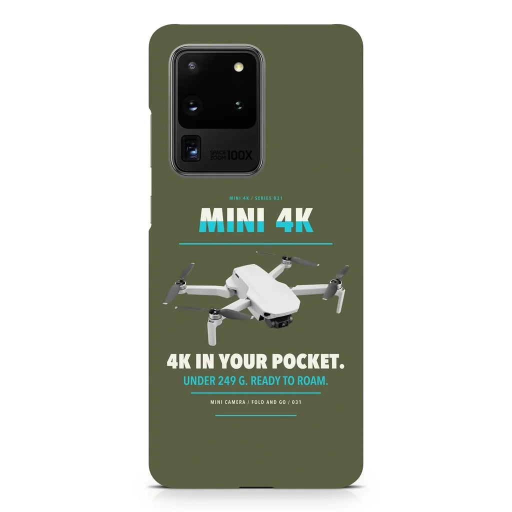 DJI Mini 4K design on samsung case - green army