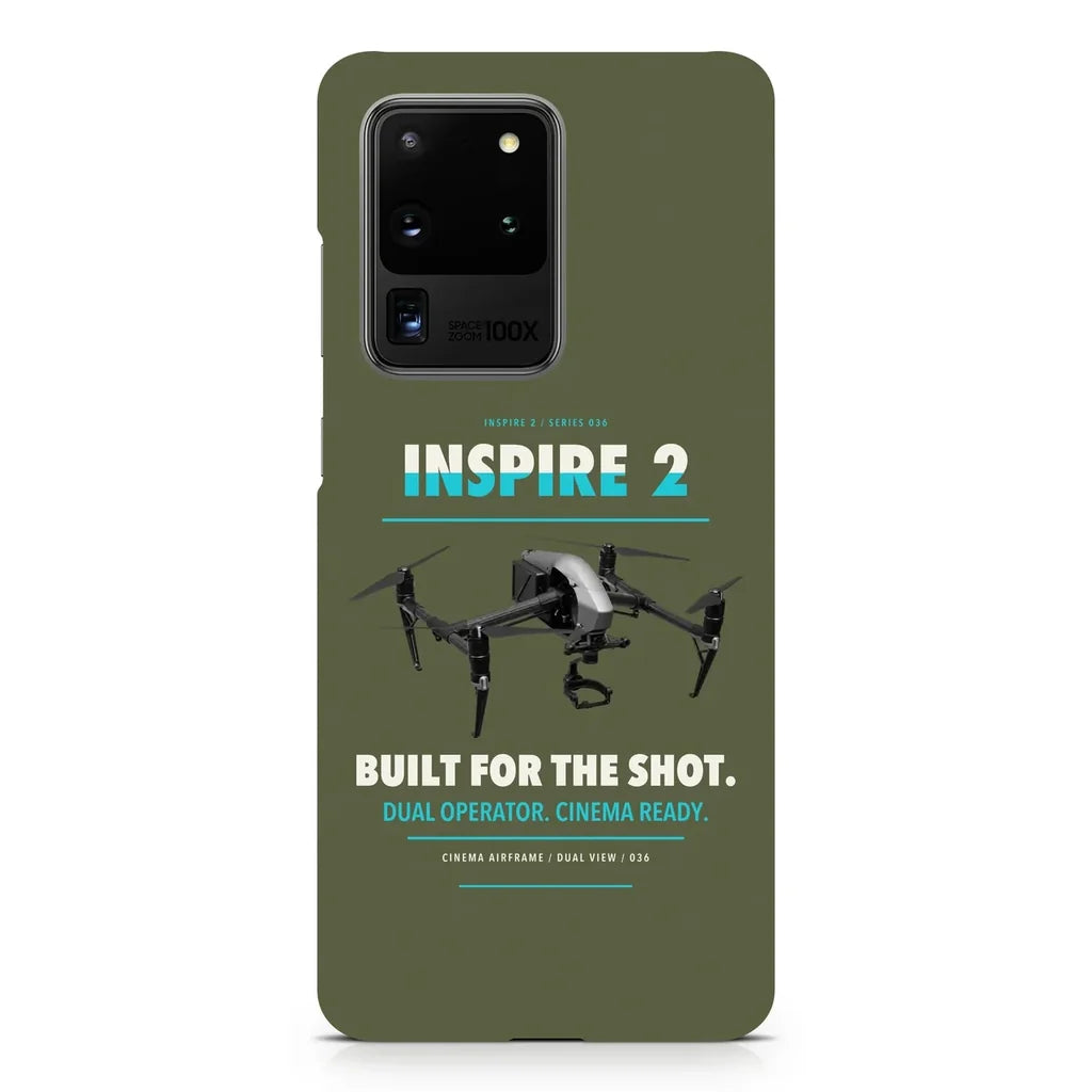 DJI Inspire 2 design on samsung case - green army