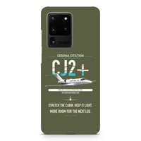 Thumbnail for Cessna Citation CJ2+ design on samsung case - green army