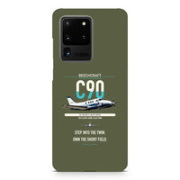 Thumbnail for Beechcraft King Air C90 design on samsung case - green army