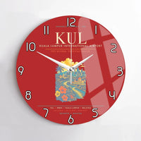 Thumbnail for Kuala Lumpur International Airport KUL Wall-Clock No-Frame - Red