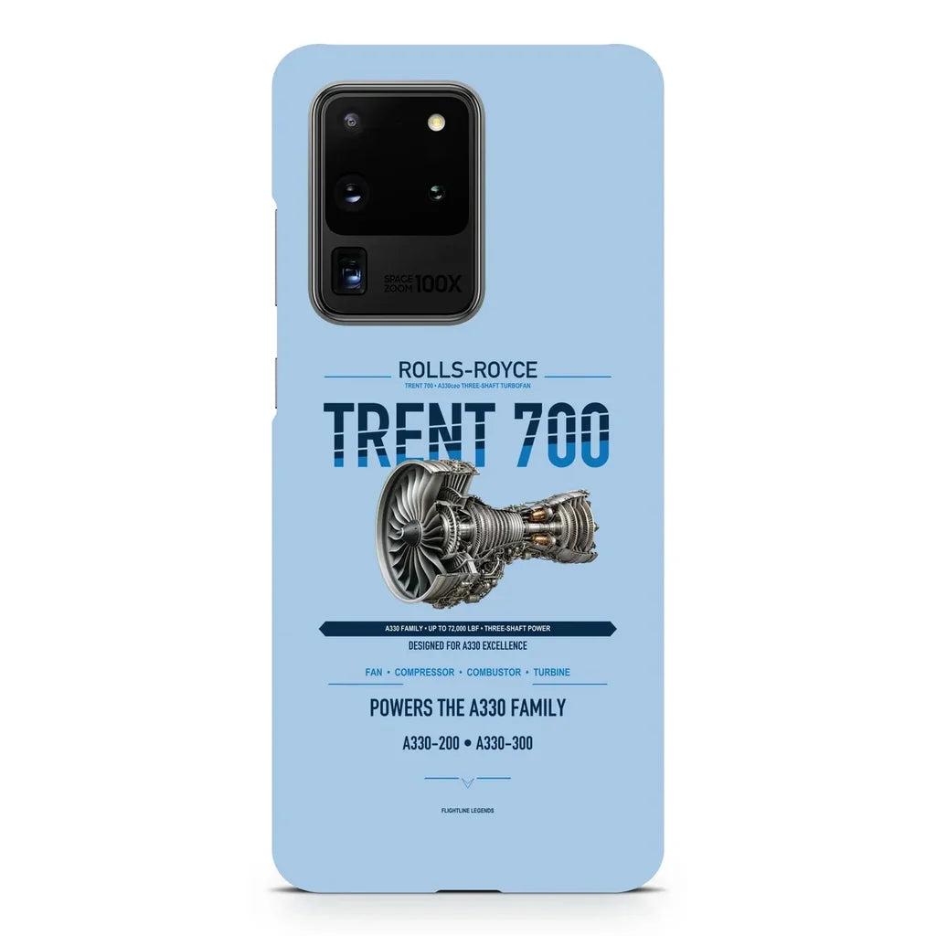 TRENT 700 design on samsung case - light blue
