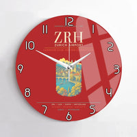 Thumbnail for Zurich Airport ZRH Wall-Clock No-Frame - Red