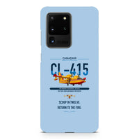 Thumbnail for Canadair CL-415 design on samsung case - light blue