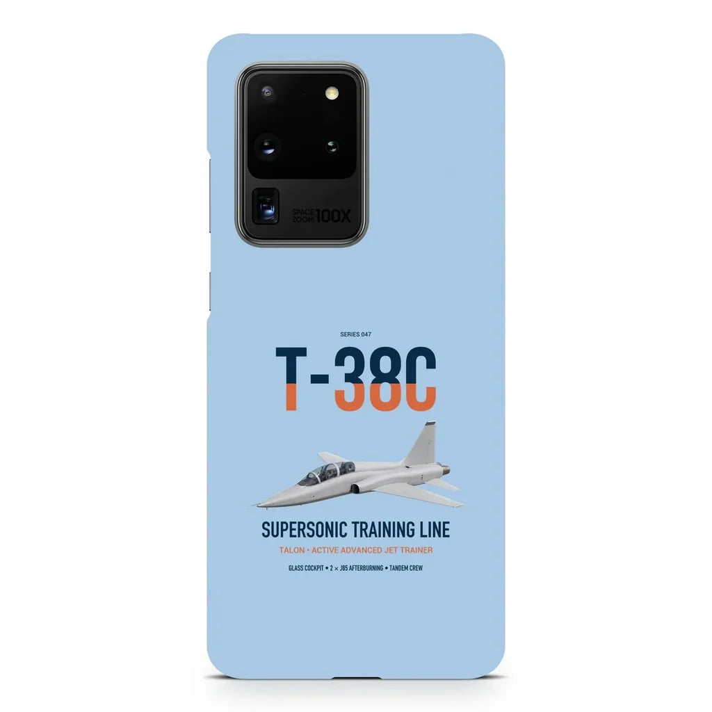 T-38C Talon design on samsung case - light blue