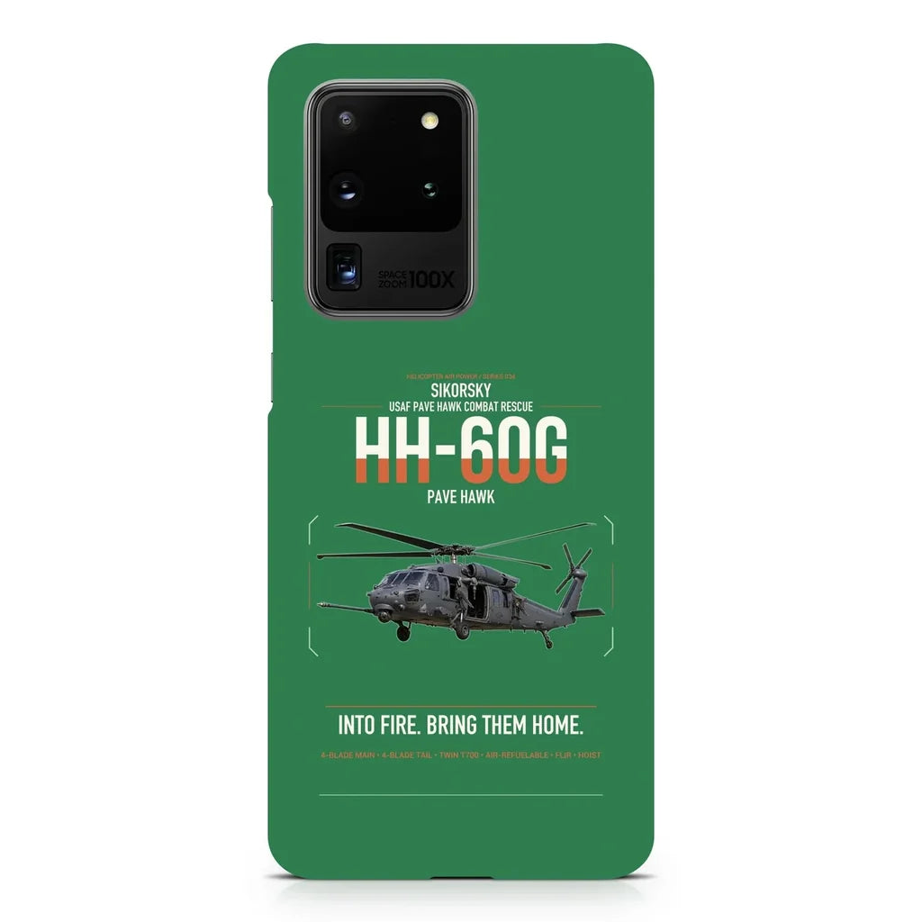 Sikorsky HH-60G Pave Hawk design on samsung case - green