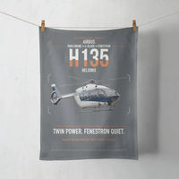 Thumbnail for Airbus H135 design on gray towel