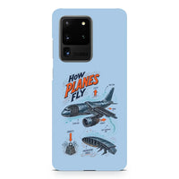 Thumbnail for How Planes Fly V2 design on samsung case - light blue