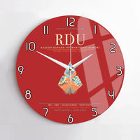 Thumbnail for Raleigh-Durham International Airport RDU Wall-Clock No-Frame - Red