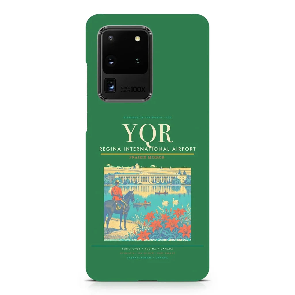 Regina International Airport YQR design on samsung case - green