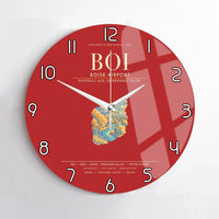 Thumbnail for Boise Airport BOI Wall-Clock No-Frame - Red