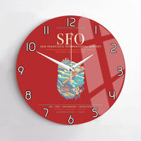Thumbnail for San Francisco International Airport SFO Wall-Clock No-Frame - Red