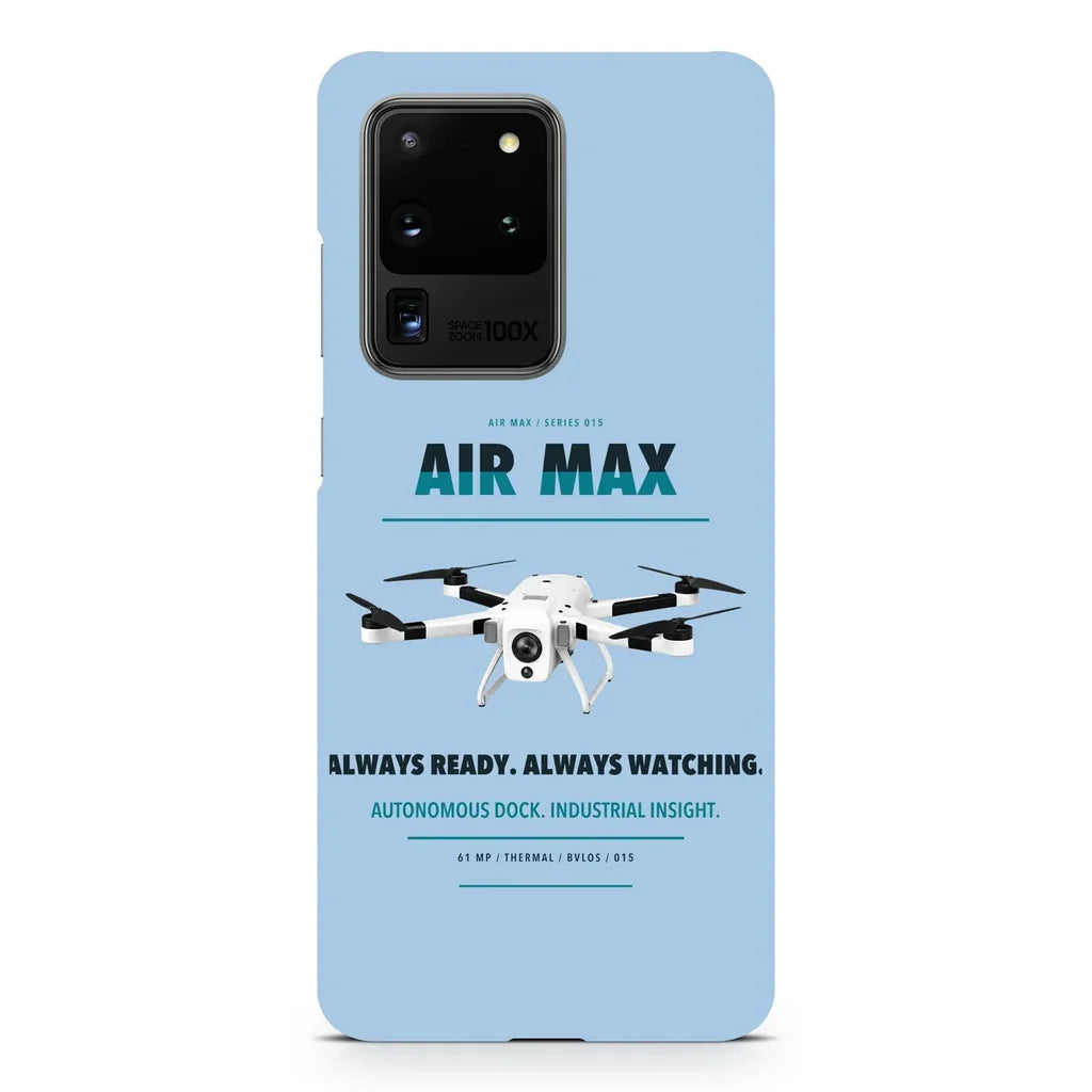 Percepto Air Max design on samsung case - light blue