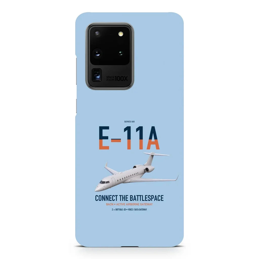 E-11A BACN design on samsung case - light blue