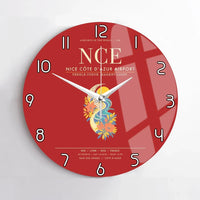 Thumbnail for Nice Cote dAzur Airport NCE Wall-Clock No-Frame - Red