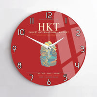 Thumbnail for Phuket International Airport HKT Wall-Clock No-Frame - Red