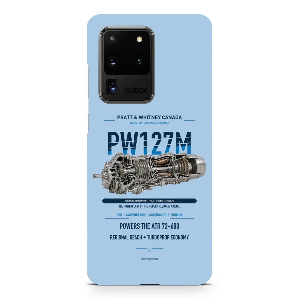 PW127M design on samsung case - light blue