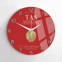 Thumbnail for Islam Karimov Tashkent International Airport TAS Wall-Clock No-Frame - Red