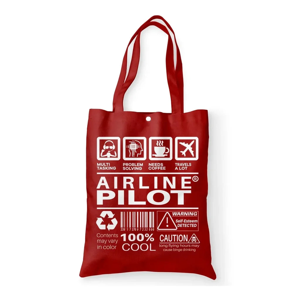 Airline Pilot Label Tote Bag - view 10