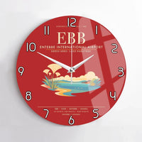 Thumbnail for Entebbe International Airport EBB Wall-Clock No-Frame - Red