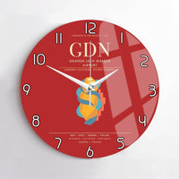 Thumbnail for Gdansk Lech Waesa Airport GDN Wall-Clock No-Frame - Red