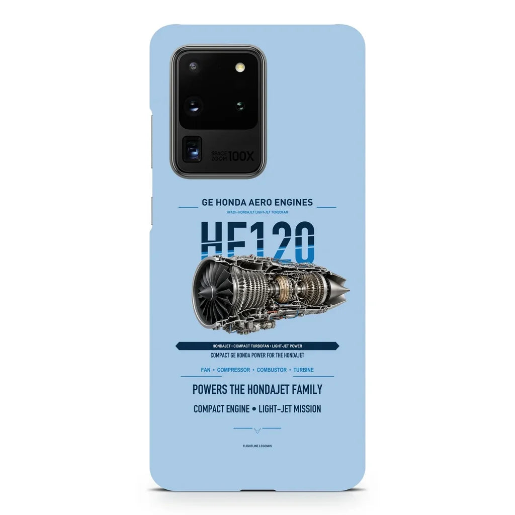 HF120 design on samsung case - light blue