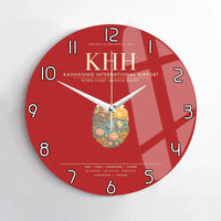 Thumbnail for Kaohsiung International Airport KHH Wall-Clock No-Frame - Red