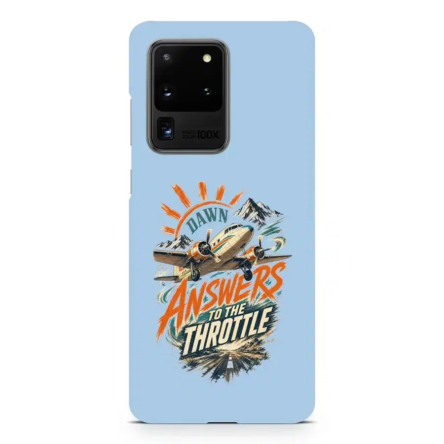 Dawn Answers To The Throttle design on samsung case - light blue