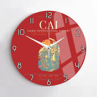 Thumbnail for Cairo International Airport CAI Wall-Clock No-Frame - Red