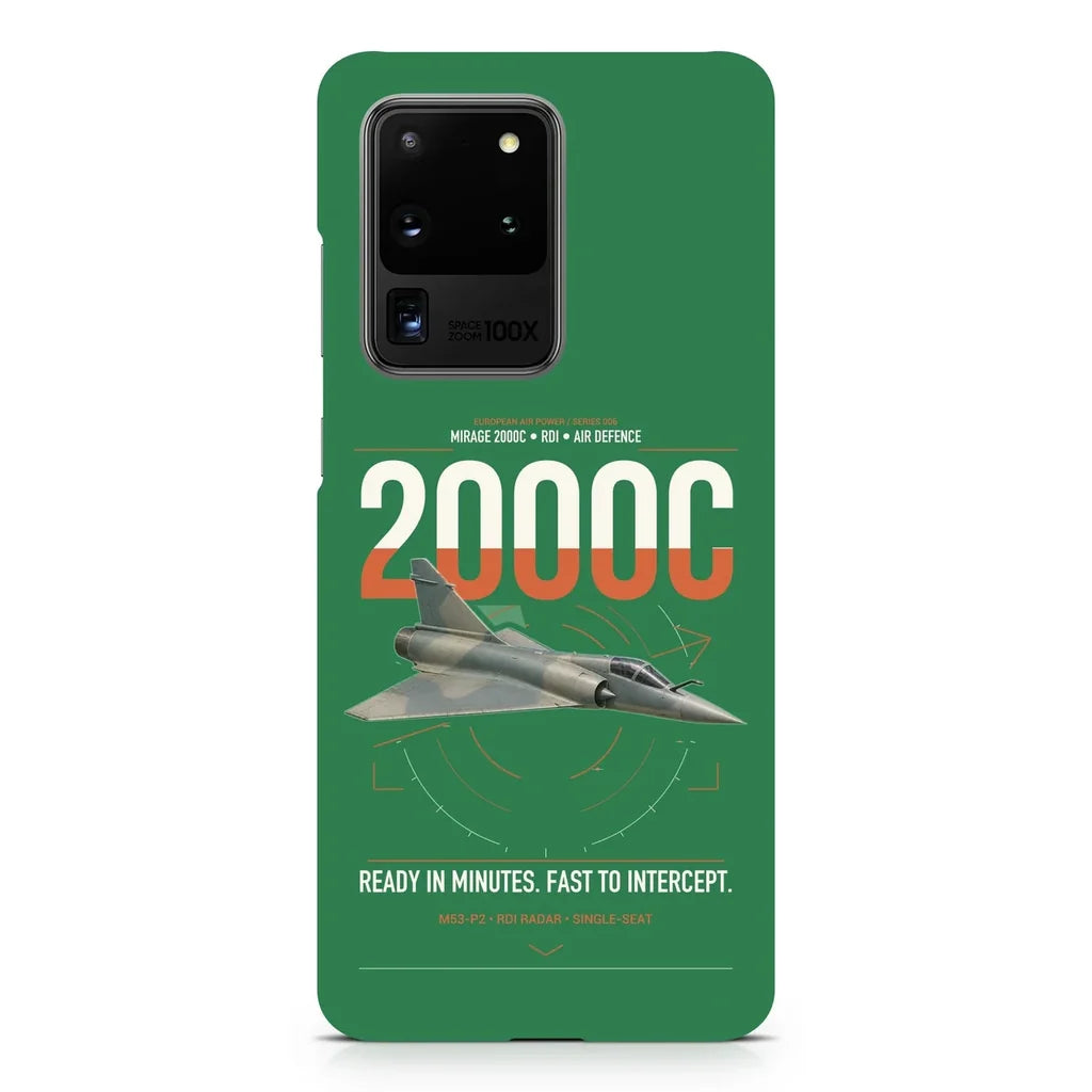 Dassault Mirage 2000C RDI design on samsung case - green