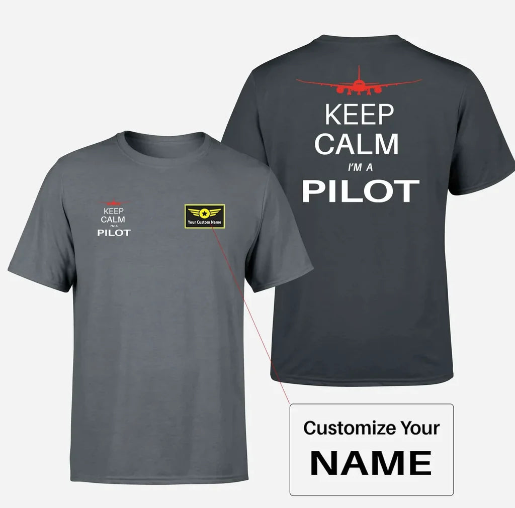 Pilot (777 Silhouette) Designed Double-Side T-Shirts - view 11