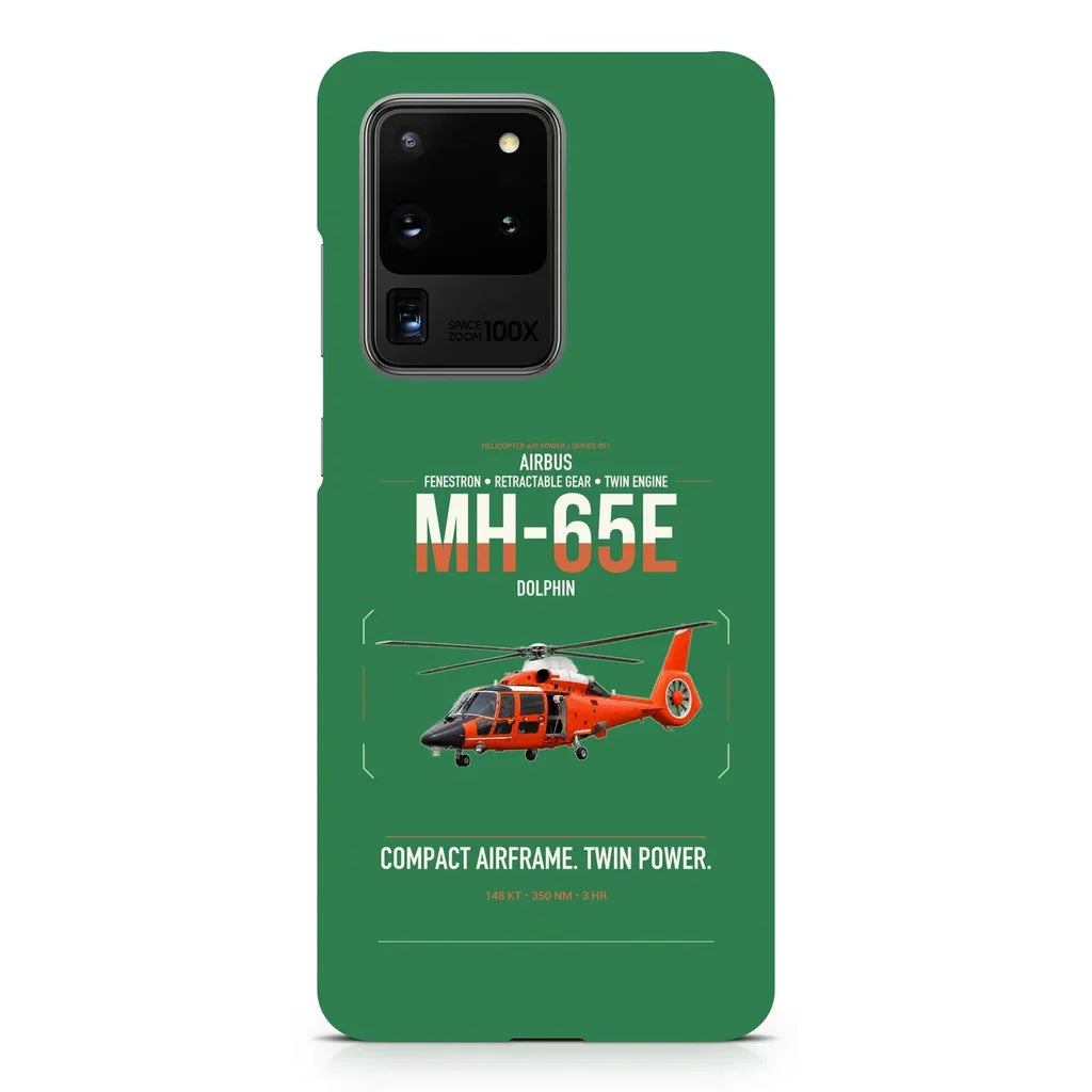 Airbus MH-65E Dolphin design on samsung case - green