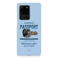Thumbnail for PASSPORT design on samsung case - light blue