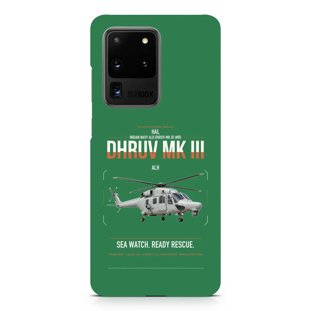 HAL ALH Dhruv Mk III design on samsung case - green