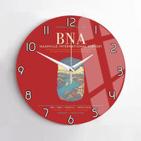 Thumbnail for Nashville International Airport BNA Wall-Clock No-Frame - Red