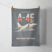 Thumbnail for A-4E Skyhawk design on gray towel