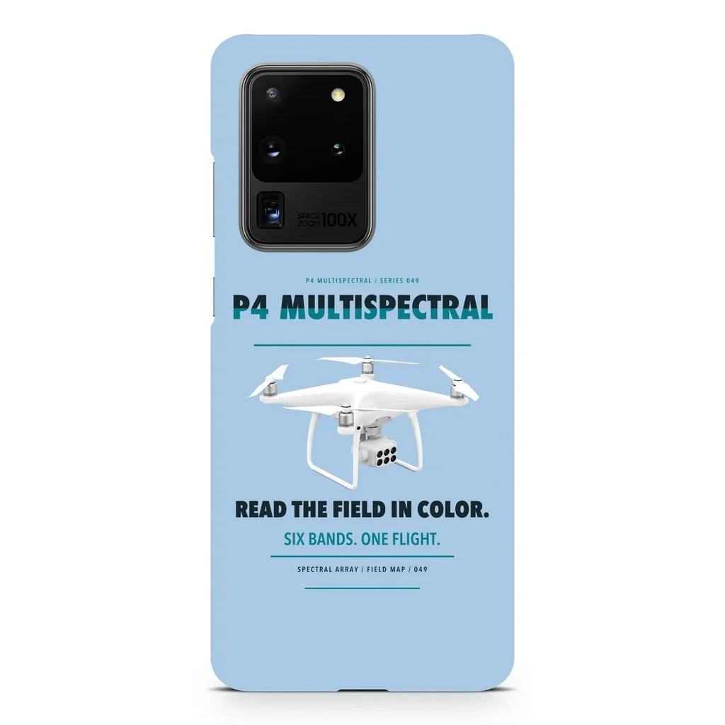 DJI P4 Multispectral design on samsung case - light blue